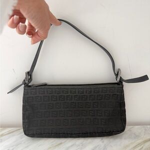 Fendi Black Monogram Shoulder Bag